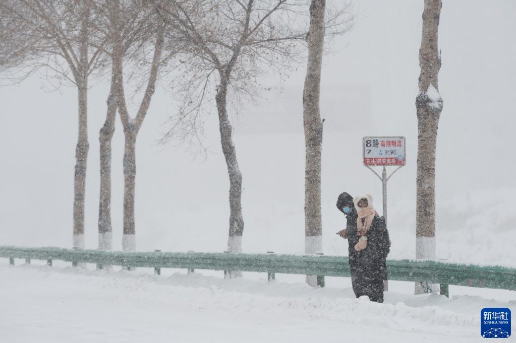 鹤岗破纪录暴雪中的暖心乘客，雪中推公交，共筑暖心瞬间