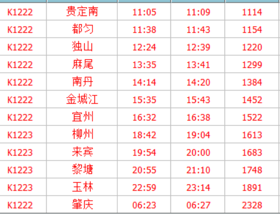 K7034次列车途经站点时刻表全面解析